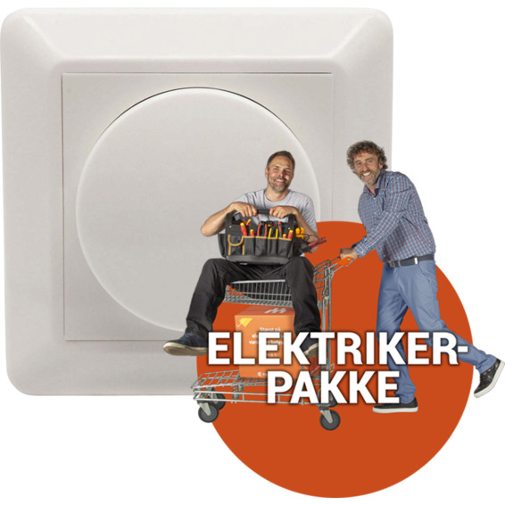 Ferdig montert utskift dimmer 1-pol Namron Ferdig montert utskift dimmer 1-pol Namron