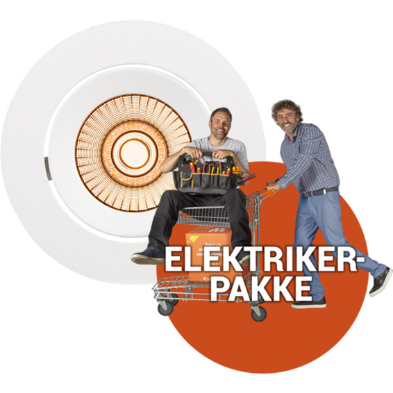 Ferdig montert downlight - Alfa reflektor tilt hvit Ferdig montert downlight - Alfa reflektor tilt hvit
