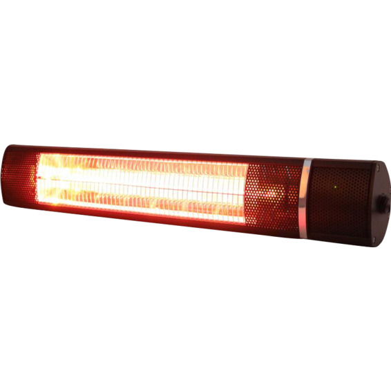 Terrassevarmer Low Glare m/Fjernkontroll 2000W Sort Terrassevarmer Low Glare m/Fjernkontroll 2000W Sort