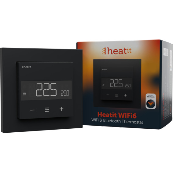 Heatit WiFi6 Thermostat White Sort