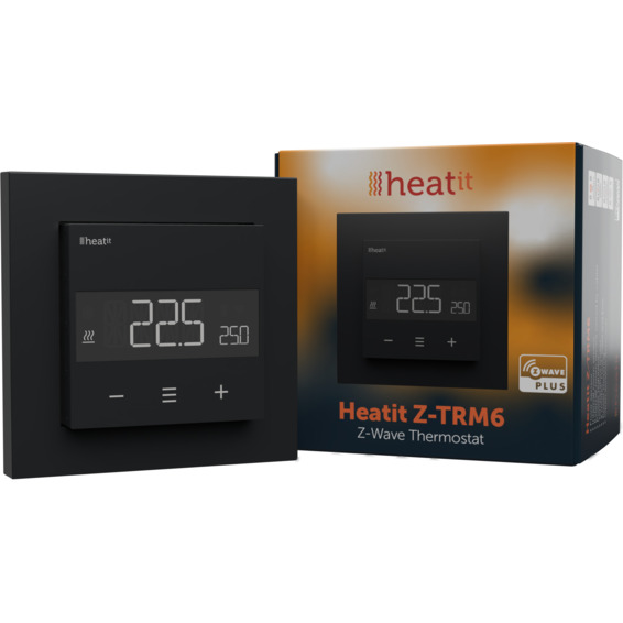 Heatit - Z-Wave - Z-TRM6 Sort Termostat 16A