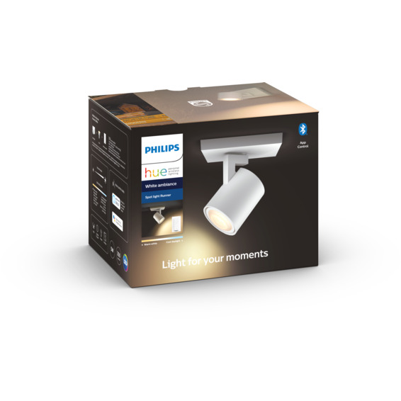 Philips Hue WA Runner Vegglampe 5.5W Hvit ink dim Philips Hue WA Runner Vegglampe 5.5W Hvit ink dim