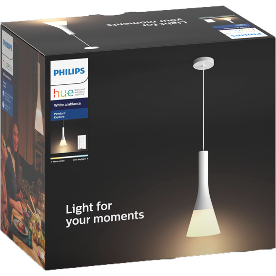 Philips Hue WA Explore Nedhengt Taklampe 9.5W Hvit Philips Hue WA Explore Nedhengt Taklampe 9.5W Hvit
