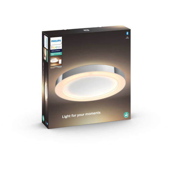 Philips Hue WA Adore Taklampe 40W IP44 Krom ink dim Philips Hue WA Adore Taklampe 40W IP44 Krom ink dim
