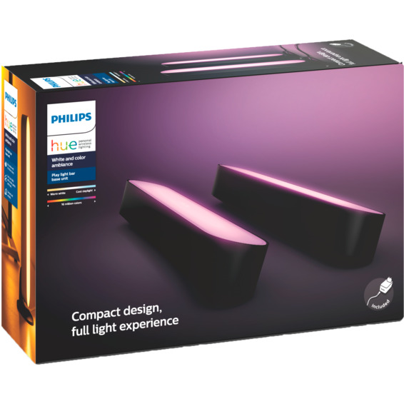 Philips Hue WCA Play 2PK Sort Philips Hue WCA Play 2PK Sort