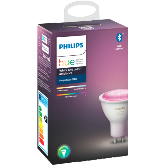Philips Hue WCA GU10 Lyskilde 6W BLT Philips Hue WCA GU10 Lyskilde 6W BLT