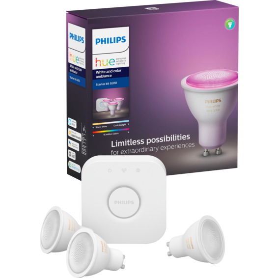 Philips Hue WCA GU10 Lyskilde 6W Startsett BLT Philips Hue WCA GU10 Lyskilde 6W Startsett BLT