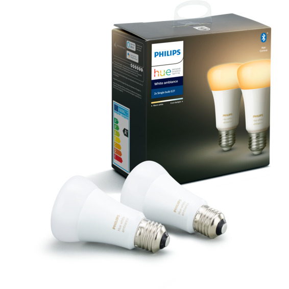 Philips Hue WA E27 Lyskilde A19 8.5W 2pk BLT Philips Hue WA E27 Lyskilde A19 8.5W 2pk BLT