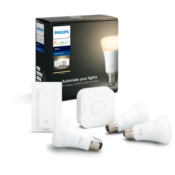Philips Hue W E27 Lyskilde A60 9W Startsett BLT Philips Hue W E27 Lyskilde A60 9W Startsett BLT