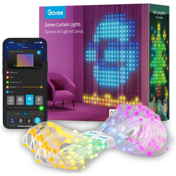 Govee WIFI & Bluetooth Curtain Light