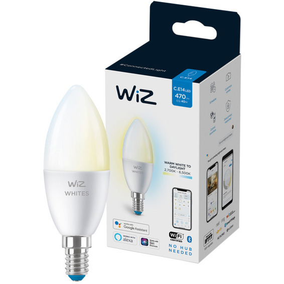 WiZ Lyskilde WA 4,6W C37 E14 WiFi WiZ Lyskilde WA 4,6W C37 E14 WiFi