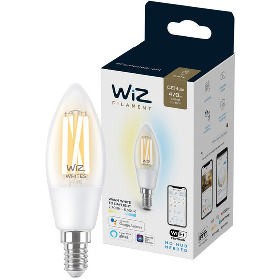 E14 Filament Lyspære 4,9W Wifi - Justerbar fargetemperatur 2700-6500 Kelvin