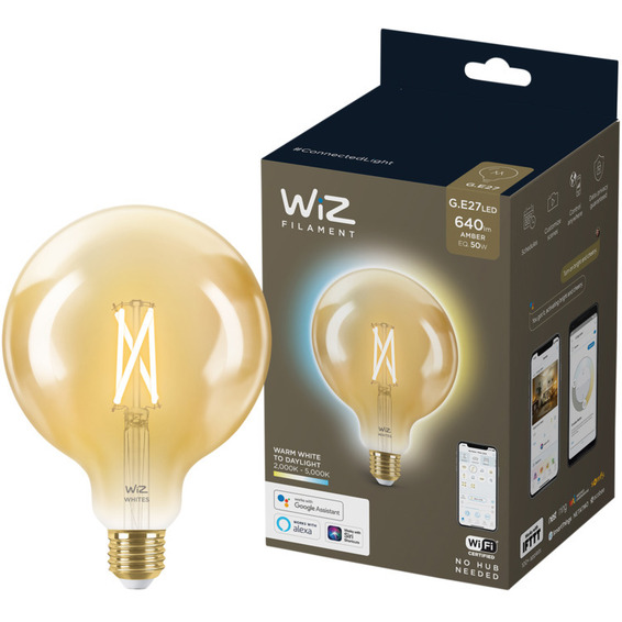 Lyskilde WA 6,7W G120 Gyllen E27 WiFi - 60423