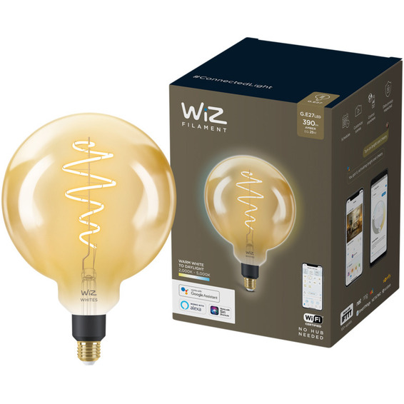 WiZ Lyskilde WA 6,5W G200 Gyllen E27 WiFi WiZ Lyskilde WA 6,5W G200 Gyllen E27 WiFi