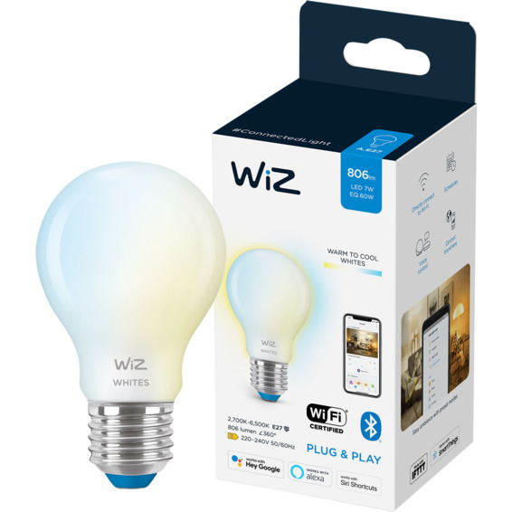 WiZ Lyskilde WA 7W A60 E27 WiFi