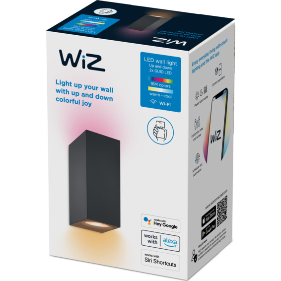 - Up&Down 2 Vegglampe RGB Black