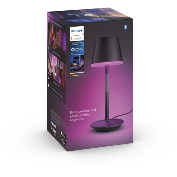 Philips Hue WCA Go Bordlampe Sort