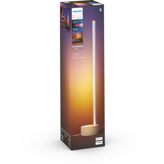Philips Hue WCA Gradient Signe Bordlampe Hvit/Eik