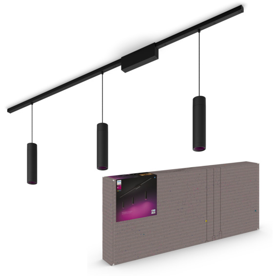 Philips Hue WCA Perifo Taklampe 3xPendel Sort