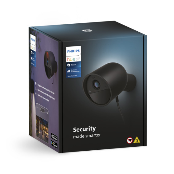 Philips Hue Secure Cam 230V Sort