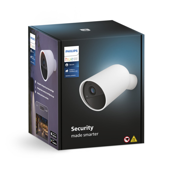 Philips Hue Secure Cam Batteri Hvit