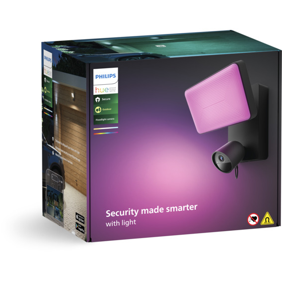 Philips Hue Secure WA Lyskaster m/kamera Hvit