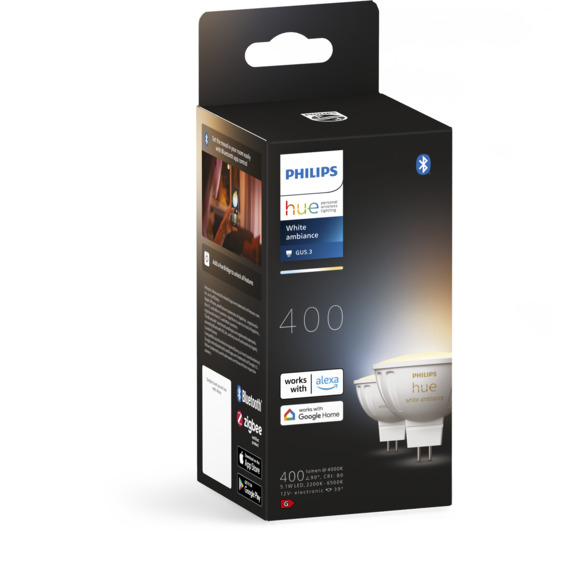 Philips Hue WA Lyskilde 4.7W 12V MR16 2pk