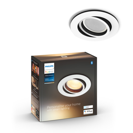 Hue Milliskin Innfelt Spotlight - Rund - Aluminium