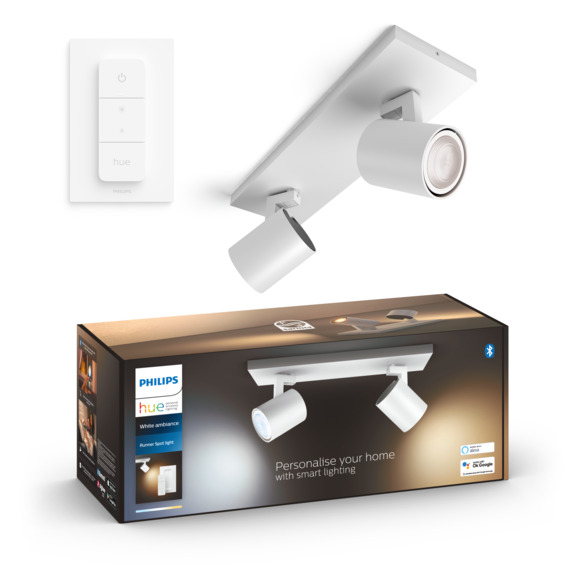 Hue Runner White Ambiance 2 spot 800 lm Vit