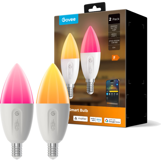 Govee RGBWW Smart LED Bulb E14 (2Pack)