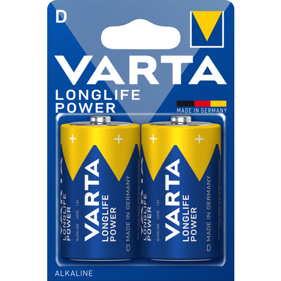 Varta Longlife Power LR20 Pile D Lot de 2 3