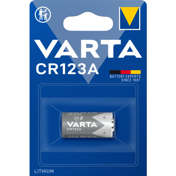 Batteri Varta Lithium CR 123A 1-PK Batteri Varta Lithium CR 123A 1-PK