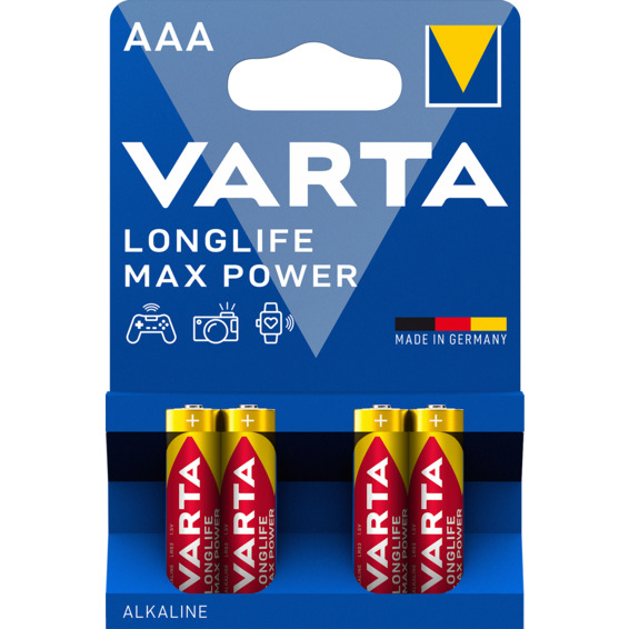Batteri Varta Longlife Max Power LR03/AAA 4 pk