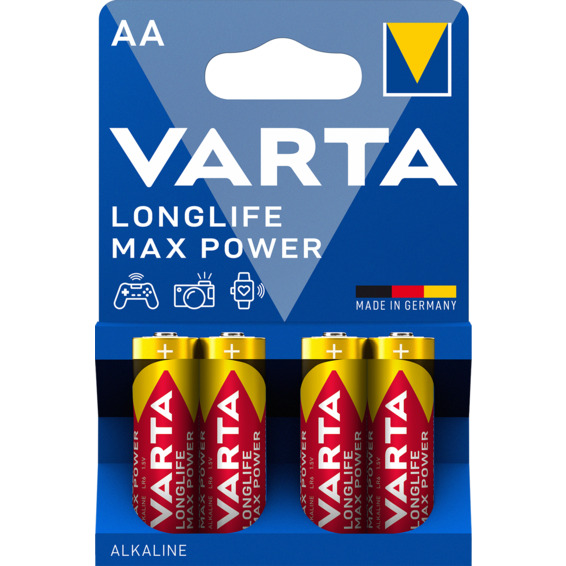Batteri Varta Longlife Max Power LR06/AA 4 pk