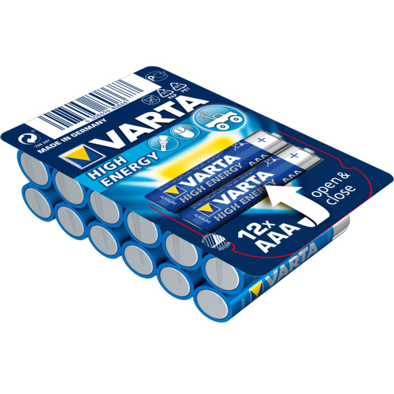 Batteri Varta High Energy LR03/AAA 12-PK Batteri Varta High Energy LR03/AAA 12-PK