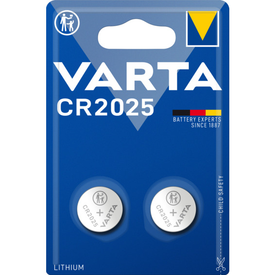 Batteri Varta Lithium CR2025 3V 2 pk