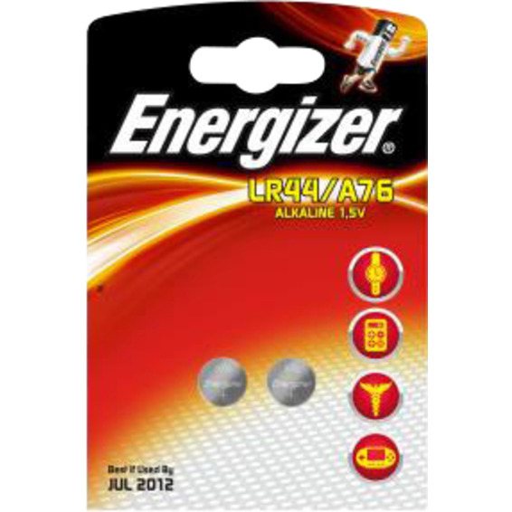 Batteri Alkaline A76 LR44 2 pakn. 1,5V ENERGIZER Batteri Alkaline A76 LR44 2 pakn. 1,5V ENERGIZER