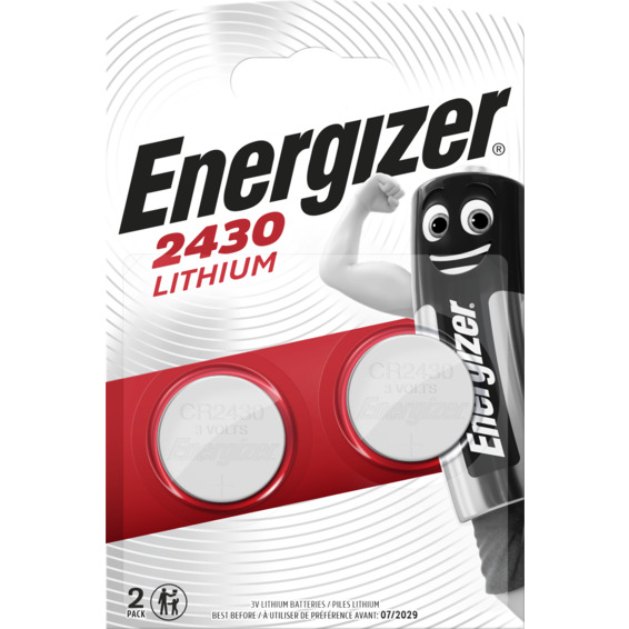 Batteri CR2430 Lithium 3V 2-pakning ENERGIZER Batteri CR2430 Lithium 3V 2-pakning ENERGIZER