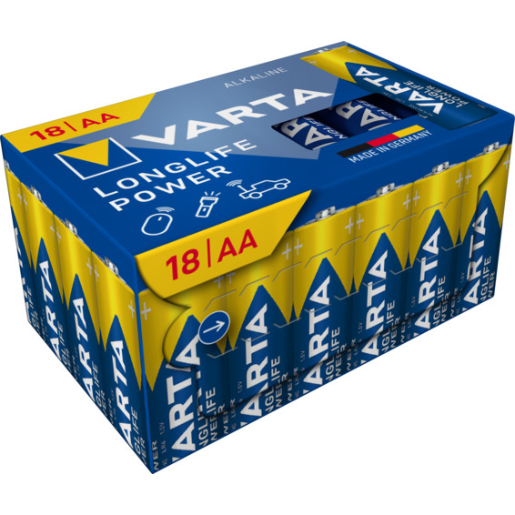 Batteri Varta Longlife Power LR06/AA Cube 18 pk