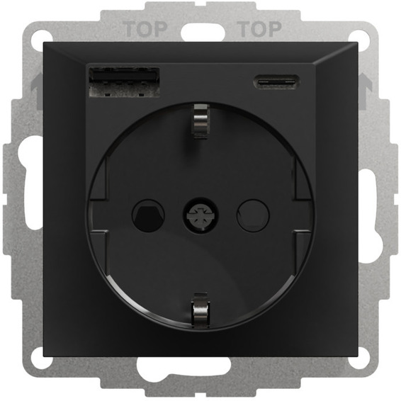 Elko Plus USB A+C / enkel stikk SO