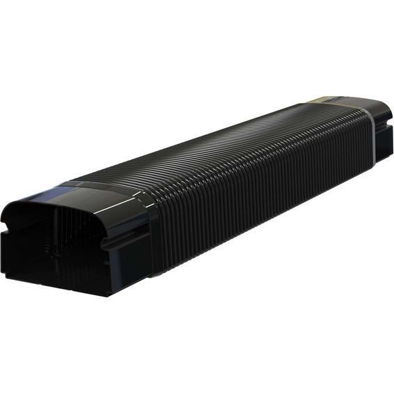 Optima T Overgang fleksibel MF75 75 x 56mm Sort