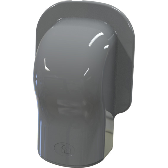 Optima T Veggterminal TM75 75 x 56mm Antrasitt Grå