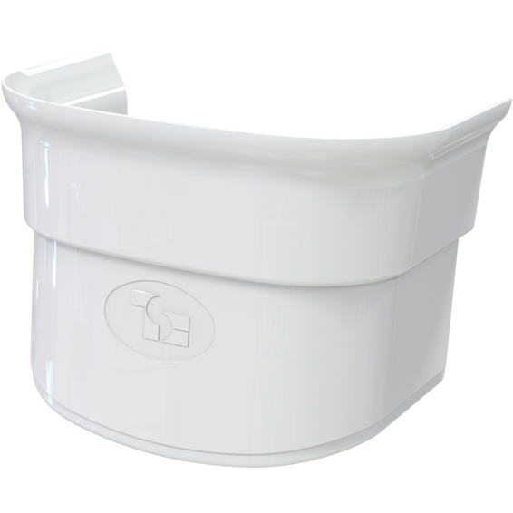 Optima T Avslutning Fleks MCS75 75 x 56mm Hvit