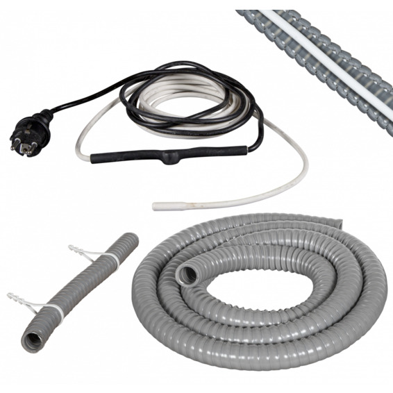 Pancake Heatkit ø19mm Isolert slange 4m 60W