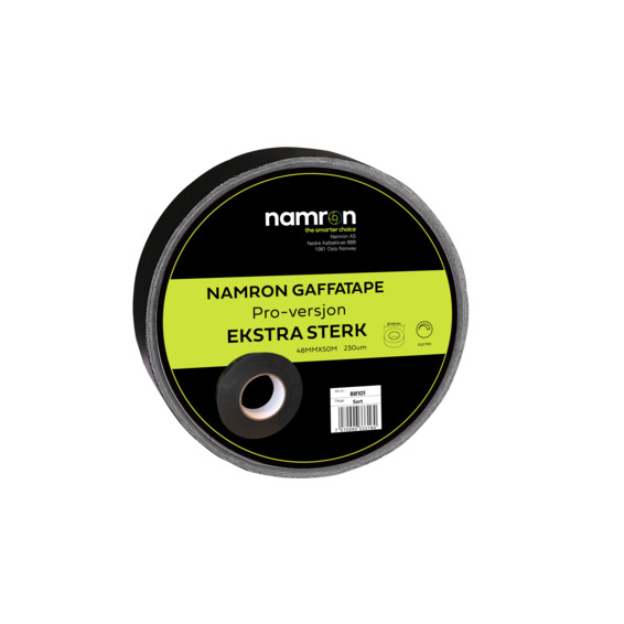 Namron gaffatape 48mmx50m sort Pro produktbilde