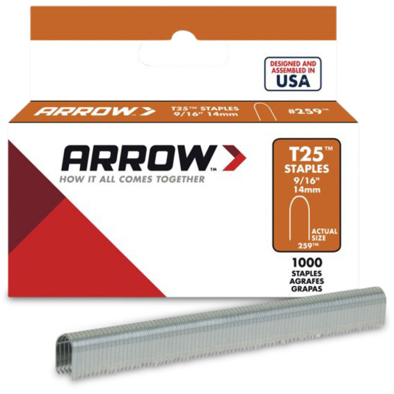 Arrow Kabelstift T25 9/16" 14mm stål