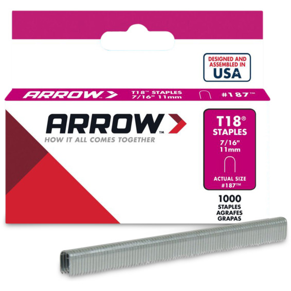 Arrow Kabelstift T18 7/16" 11mm stål