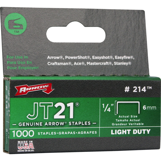 Arrow stifter 6mm JT21 1/4"