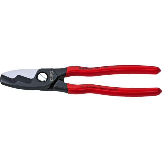 Knipex Kabelkutter Dobbelskjær 200mm 70mm²