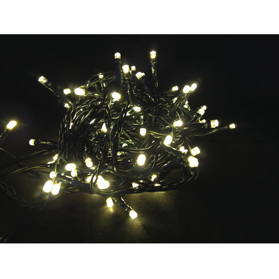 Juleslynge 40 LED varmhvit svart kabel IP44 Juleslynge 40 LED varmhvit svart kabel IP44